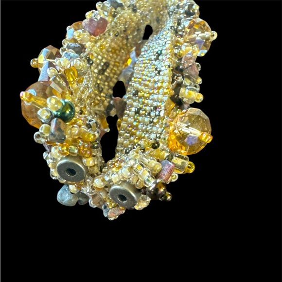 Vintage Artistian Beaded Bracelet, Mixed Stones and Glass beads. Lots of colors. - Picture 4 of 4